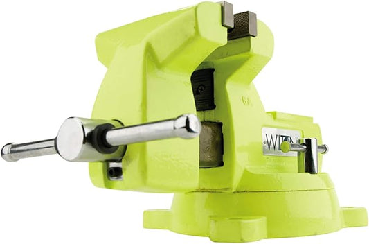 Wilton 5" Hi-Vis Mechanics Bench Vise, 5-1/4" Jaw Opening, 3-3/4" Throat Model 1550