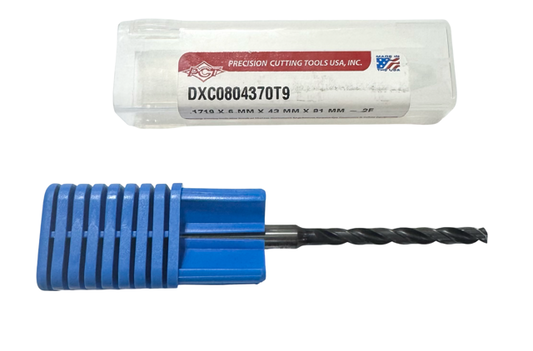 PCT .1719 Solid Carbide Drill 8xD Coolant Thru Double Margin TiAlCN
