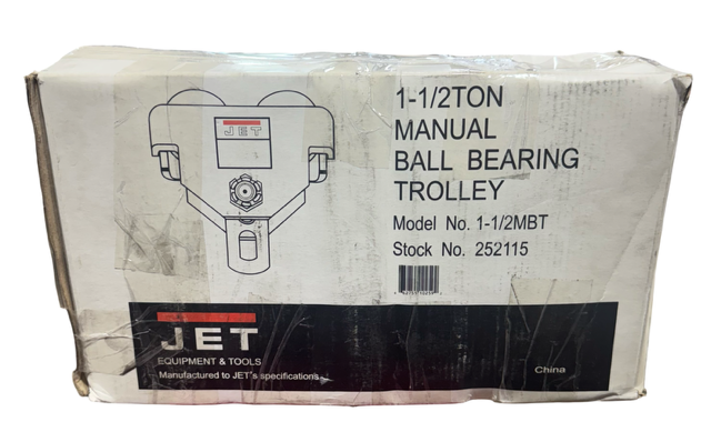 JET 1-1/2 Ton Manual Ball Bearing Trolley 252115