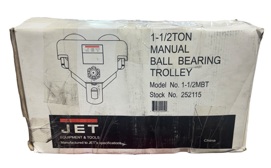 JET 1-1/2 Ton Manual Ball Bearing Trolley 252115