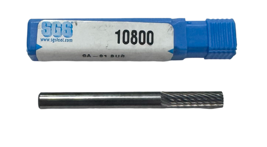 SGS 3/16" Carbide Burr SA-81 Cylinder Shape Single Cut USA Made