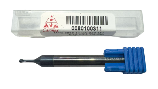 Carmex 1/4" Solid Carbide Mini Thread Mill, 14UN, TiAlN Coated