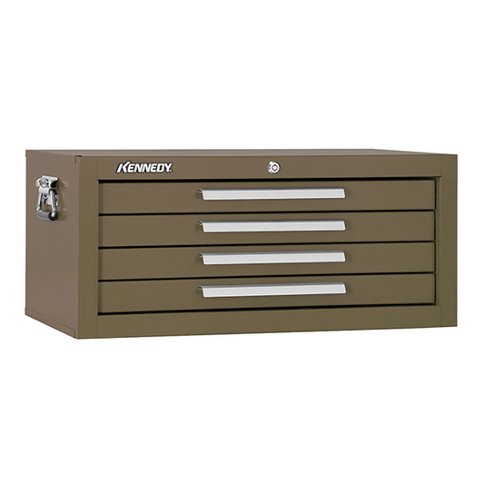 Kennedy 26" 4-Drawer Mechanic's Chest Base, Brown Wrinkle, 2604B USA Made