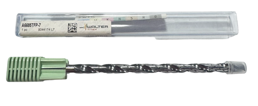 Walter-Titex 7mm Solid Carbide Drill 15xD Coolant Thru DPP Coating 140°