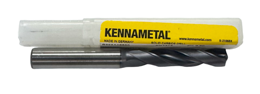 Kennametal 8.50mm Solid Carbide Drill Screw Machine Length TiAlN 2 Flute
