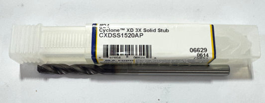 M.A. Ford #24 Solid Carbide Drill Stub Length Altima Plus Coated 2 Flute USA
