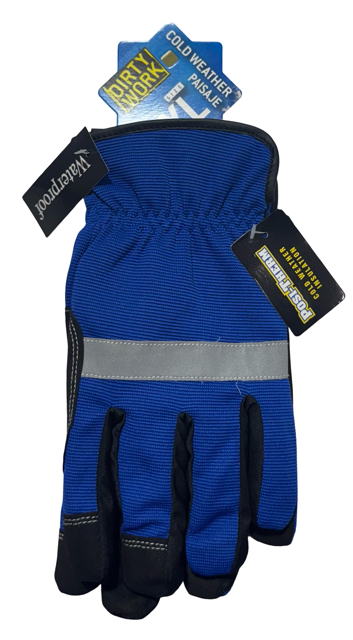 Dirty Work Winter Gloves Slip On High Dexterity Thinsulate Size XL