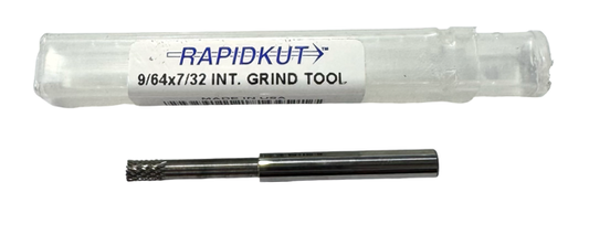 RapidKut 9/64" Solid Carbide Internal Grinding Tool Diamond Cut Clyinder Shape