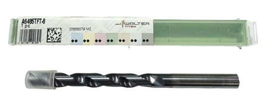 Walter-Titex 8mm Solid Carbide Drill 8xD TiNAL Futura Top Coolant Thru