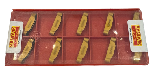 Sandvik Carbide Insert N123J2-0600-RM Grade 4225 Parting Off Inserts 10 Pack