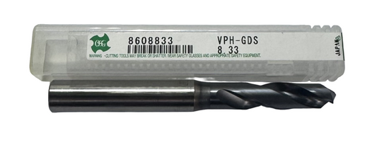 OSG 8.33mm HSS-PM Screw Machine Drill XPM Coated 2 Flute