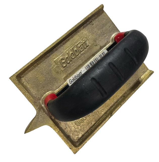 Goldblatt 6" x 4-1/2" Deep Bit Bronze Groover with Pro-Grip Handle