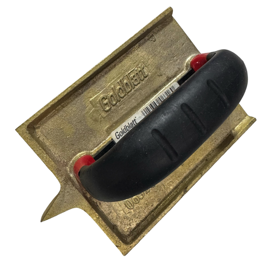 Goldblatt 6" x 4-1/2" Deep Bit Bronze Groover with Pro-Grip Handle