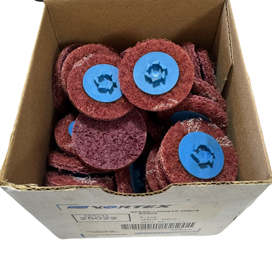 Norton 1-1/2" Quick-Change Surface Conditioning Discs, Type P, Aluminum Oxide 50 Pack