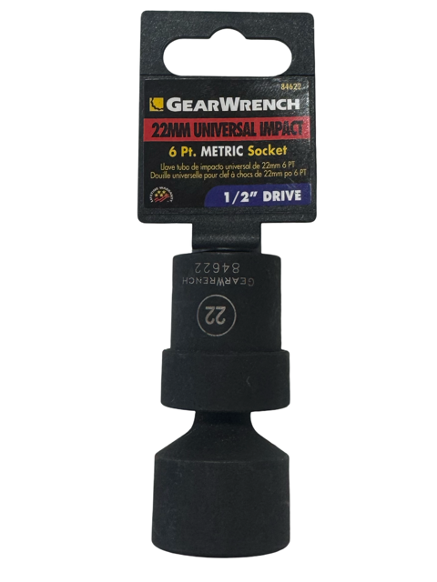 GearWrench 1/2" Drive 22mm Universal Impact Socket 6 Point 84622