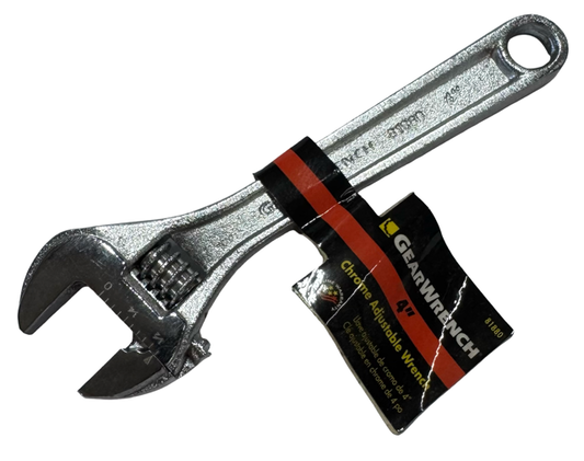 GearWrench 4" Chrome Adjustable Wrench 81880