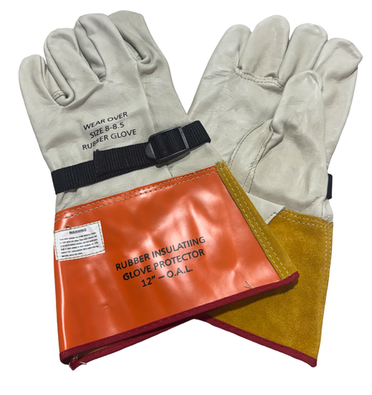 Wells Lamont Split Cowhide Leather PVC Driver's Glove Safety Cuff Size 8-8.5
