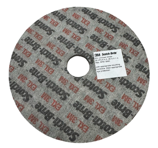 3M 6" x 1/4" x 1" EXL Unitized Wheel 2S VFN