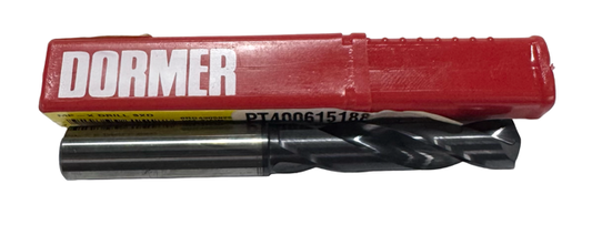 Domer 11mm Solid Carbide Drill 3xD TiAlN Coated 140° Point