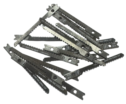 2-3/4" Jig Saw Blades, U-Shank Super Fine Scroll Cut, 20 TPI Wood Cutting 20 Pack