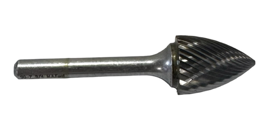 M.A. Ford 3/4" Carbide Burr SG-7 Tree Shape Pointed 1/4" Shank USA Made