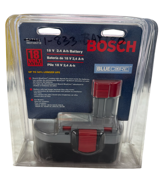 Bosch 18 Volt 2.4 A-h Battery BLUECORE 2607335718