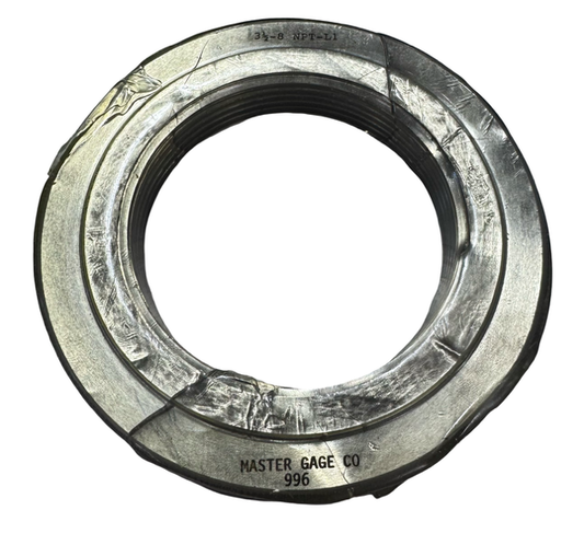 3-1/2" NPT Pipe Thread Ring Gage – Class L1