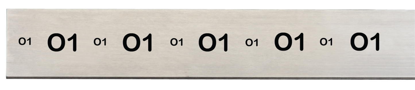 Starrett 1/4" Thick, 4-1/2" Width, 36" Length Oil Hardening Ground Flat Stock 54373