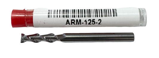 Micro 100 1/8" Carbide End Mill 2 Flute High Performance Aluminum Cutting USA