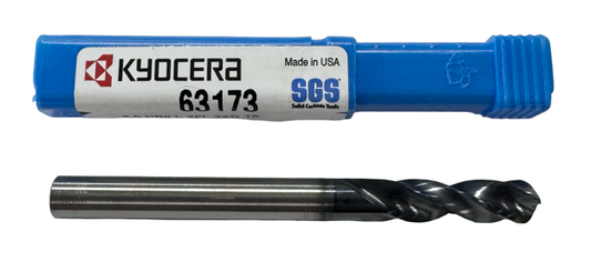 Kyocera 6mm Solid Carbide Drill 3xD TA Coating 145° USA Made