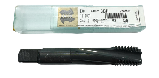 OSG 3/4"-10 Powdered Metal Spiral Flute Modified Bottoming Tap GH5 4 Flute