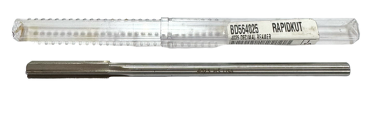 RapidKut .4025 HSS Chucking Reamer Straight Shank Straight Flute