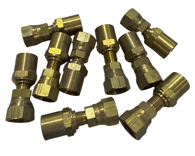 Coilhose Reusable Fitting 3/8 ID x 5/8 OD Hose , 3/8 FPT 9 Pack