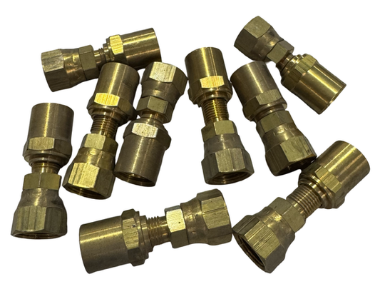 Coilhose Reusable Fitting 3/8 ID x 5/8 OD Hose , 3/8 FPT 9 Pack