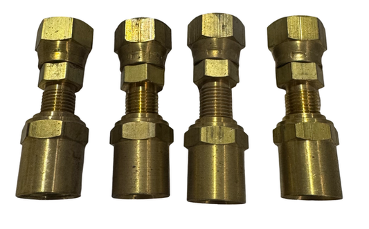 Coilhose Reusable Fitting 3/8 ID x 11/16 OD Hose, 3/8 FPT, 4 Pack