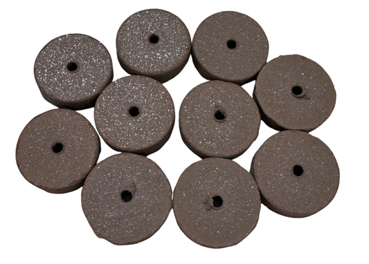Cratex 7/8" x 1/4" x 1/8" Rubber Straight Wheel, Fine, 10 Pack