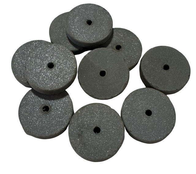 Cratex 1" x 1/4" x 1/16" Rubberized Abrasive Straight Wheel, X-Fine, 10 Pack