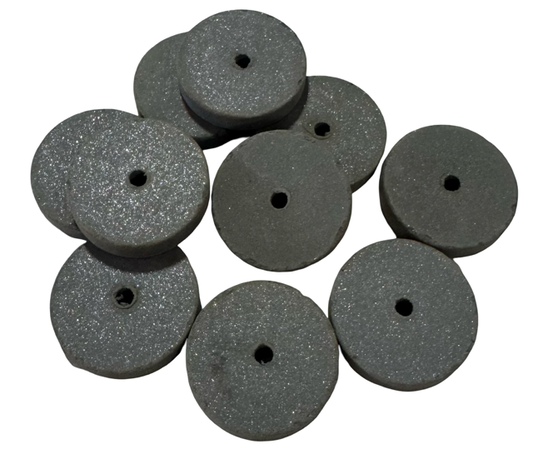 Cratex 1" x 1/4" x 1/16" Rubberized Abrasive Straight Wheel, X-Fine, 10 Pack