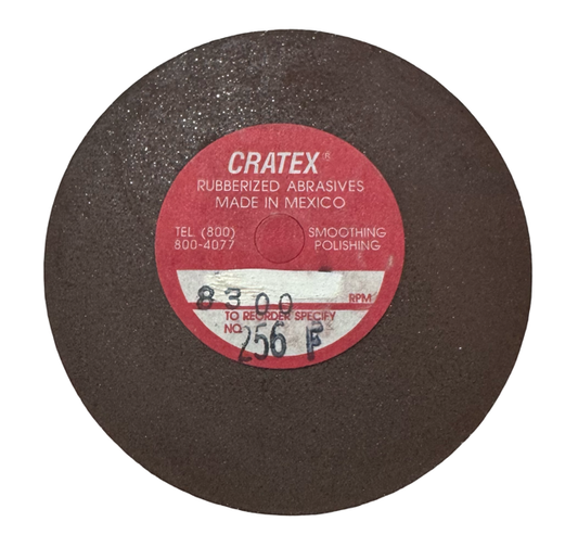 Cratex 2-1/2" x 3/8" x 1/4" Rubberized Abrasive Wheel, Fine Grade