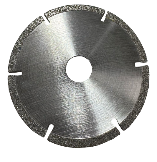 Starlite 4" Diamond Wheel, 40/60 Grit, 6 Slots, 3/4" Arbor
