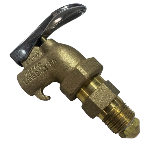 Wesco Heavy Duty Brass Adjustable Shank Faucet with PTFE Gasket, 0.75" NPT Connection