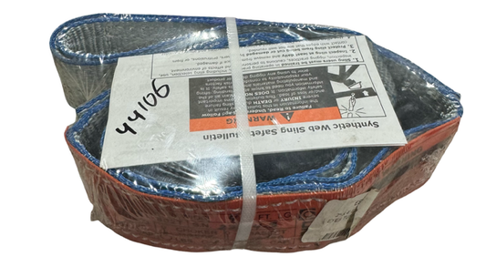 Lift-All 2" x 4 ft Polyester Twisted Eye Web Sling, 1-Ply TuffEdge