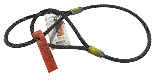 Lift-All 1/2" x 4 ft Wire Rope Sling, Eye End Style, PERMALOC