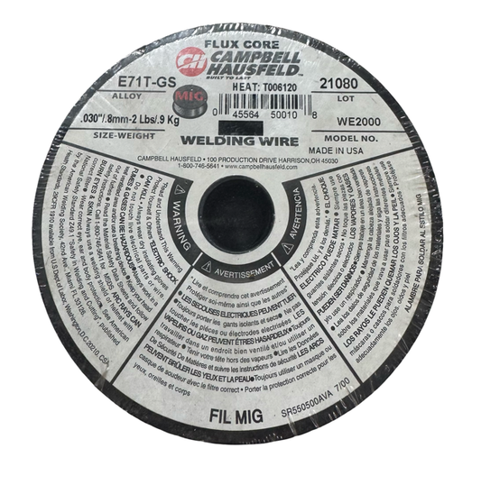 Campbell Hausfeld .030" MIG Welding Wire, 2 lbs,  Mild Steel WE2000