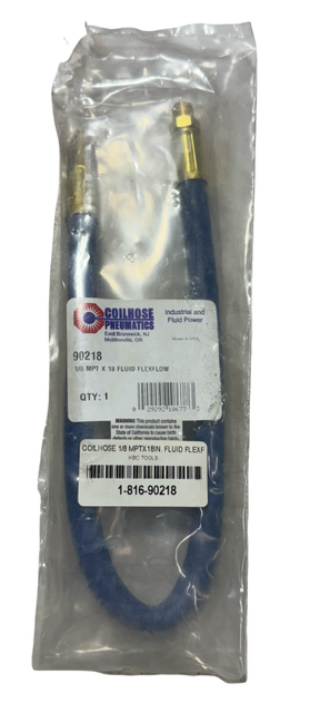 Coilhose 1/8" MPT x 18" Fluid FlexFlow Industrial Hose 90218