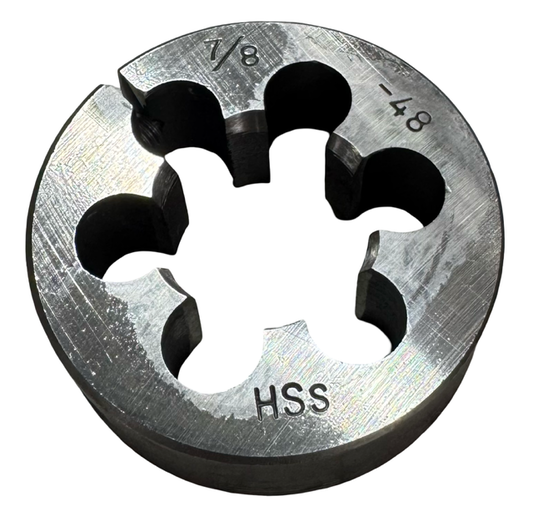 7/8"-14 HSS Adjustable Round Die 2" Outside Diameter