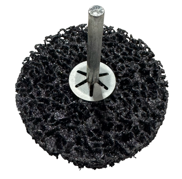 Superior 3" x 1/2" x 1/4" Shur-Strip Cleaning Wheel X-Coarse Silicon Carbide