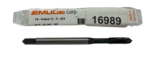 Emuge 8-36 UNF-3BX HSSE Spiral Flute Tap 3 Flute