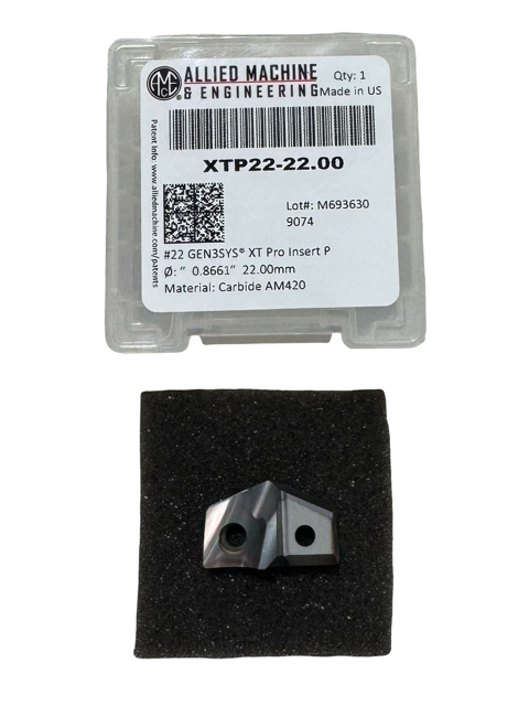 Allied Machine 22mm Carbide Drill Head GEN3SYS XT Pro Insert - AM420