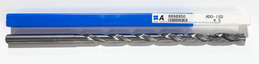 OSG 9.5mm Solid Carbide Drill 15xD, EgiAs, Coolant Thru 140°